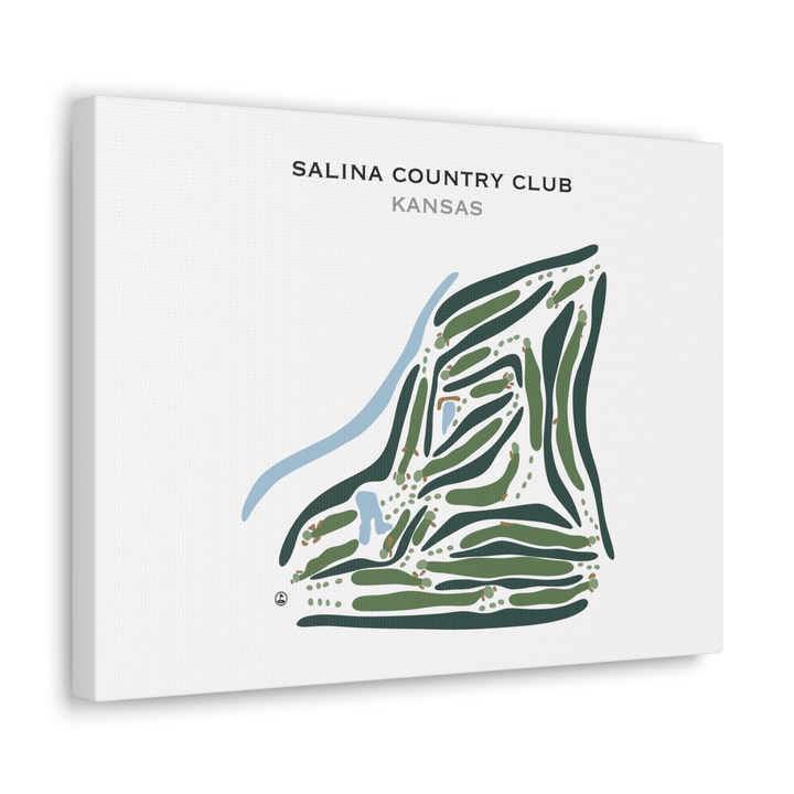 Salina Country Club, Kansas - Printed Golf Courses - Golf Course Prints