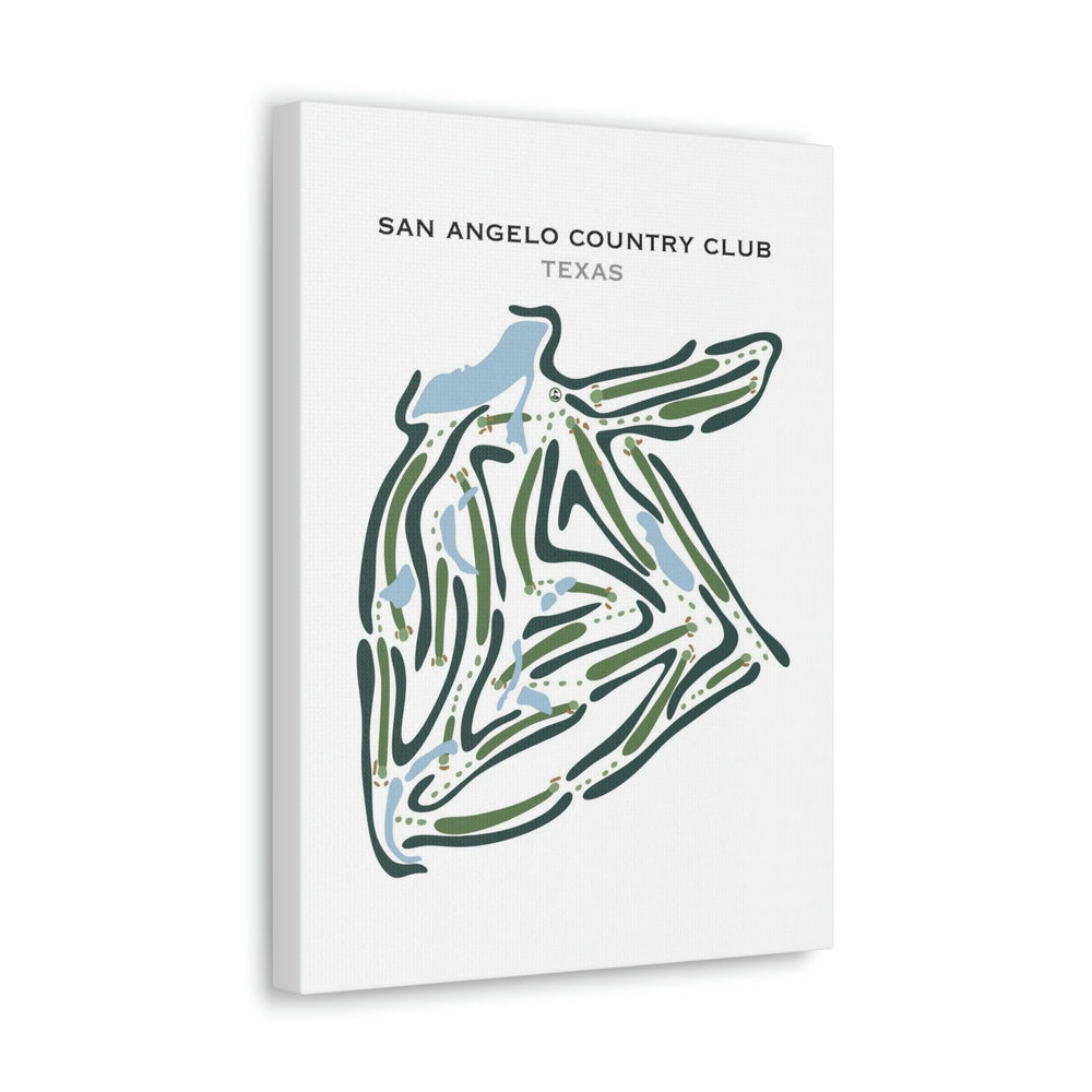 San Angelo Country Club, Texas - Printed Golf Courses - Golf Course Prints