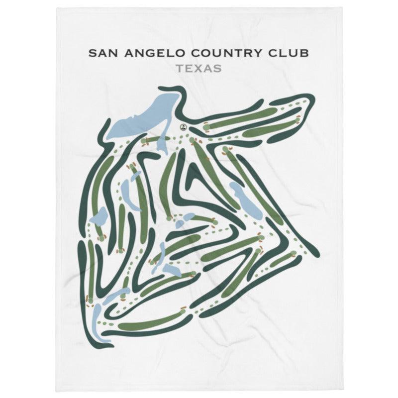 San Angelo Country Club, Texas - Printed Golf Courses - Golf Course Prints