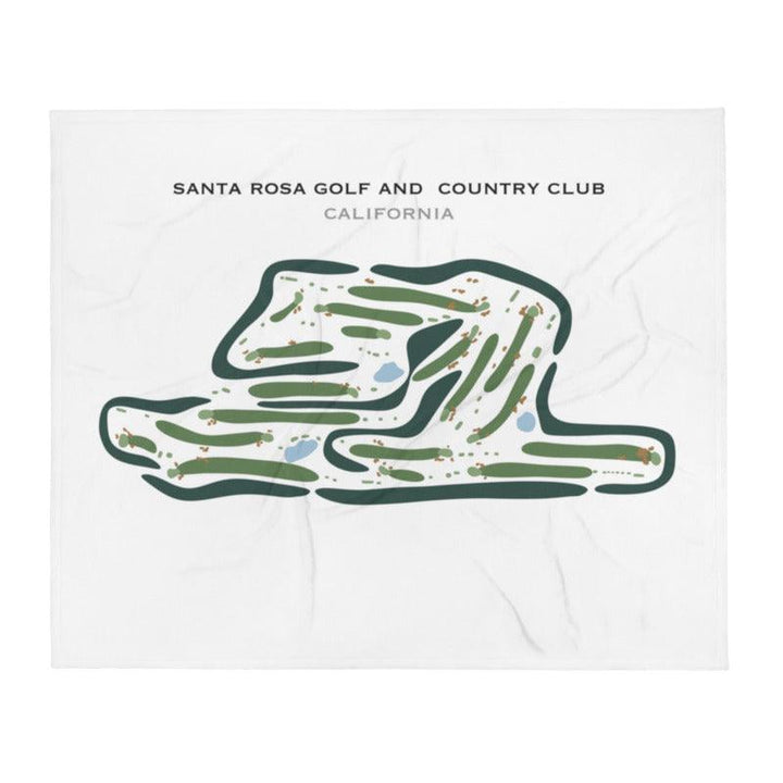 Santa Rosa Golf & Country Club, California - Printed Golf Courses - Golf Course Prints