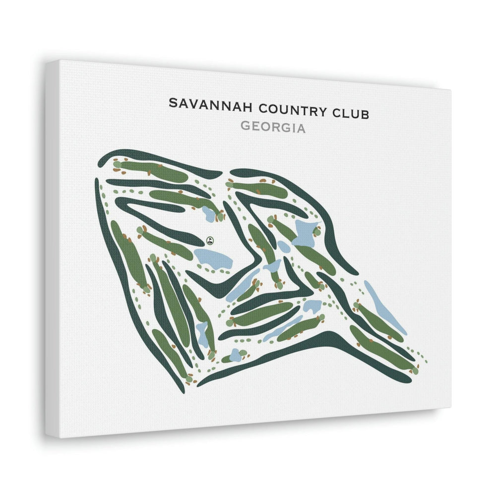 Savannah Country Club, Georgia - Printed Golf Courses - Golf Course Prints