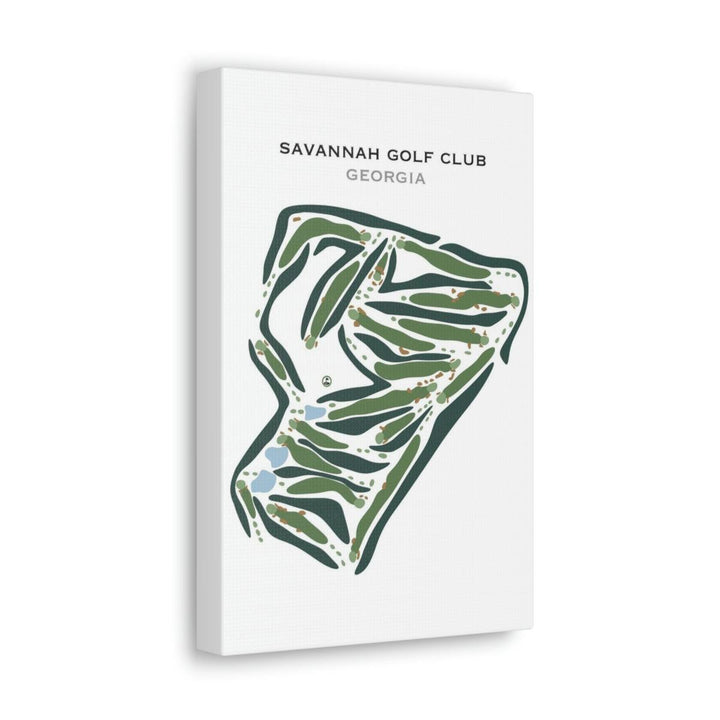 Savannah Golf Club, Georgia - Printed Golf Courses - Golf Course Prints