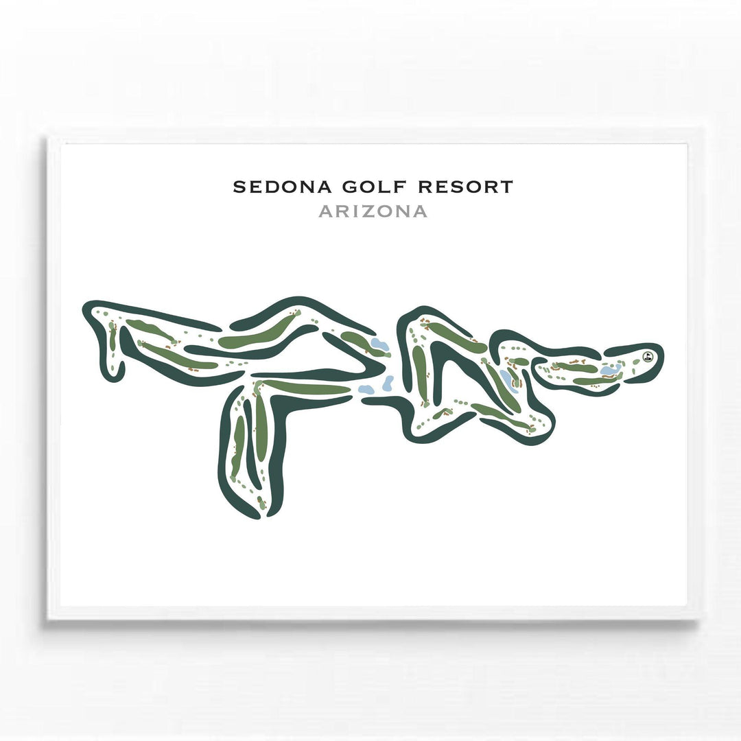 Sedona Golf Resort, Arizona - Printed Golf Courses - Golf Course Prints