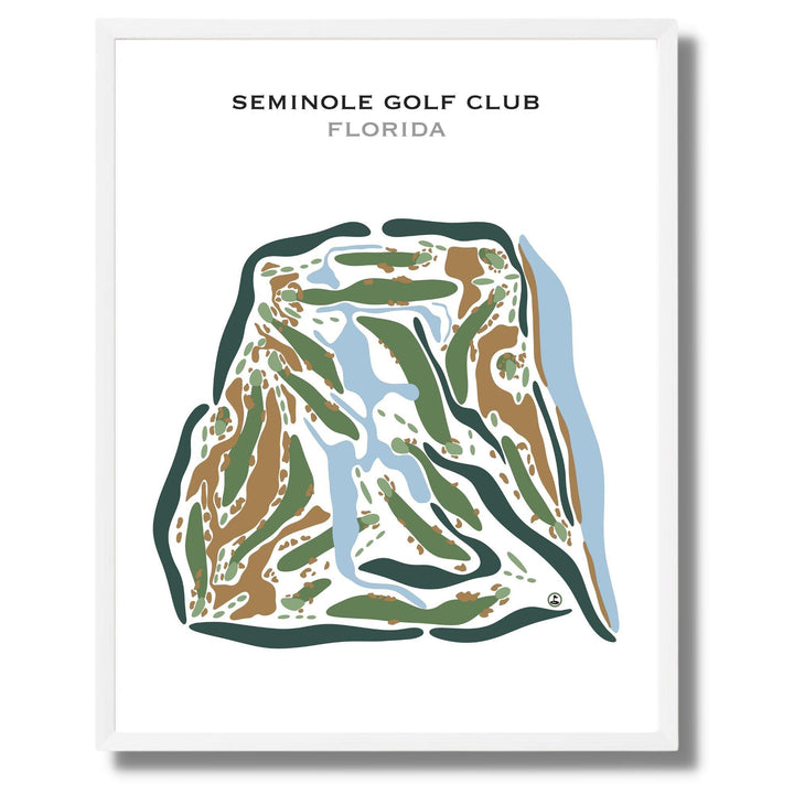 Seminole Golf Club, Florida - Printed Golf Courses - Golf Course Prints