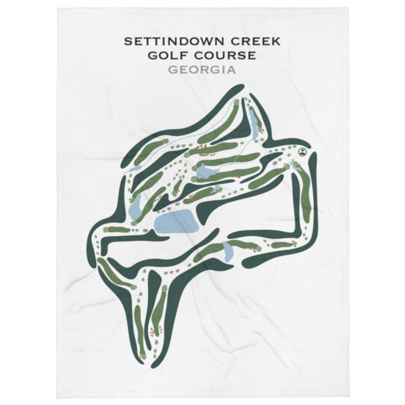 Settindown Creek Golf Course, Georgia - Printed Golf Courses - Golf Course Prints