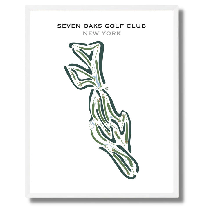 Seven Oaks Golf Club, New York - Printed Golf Courses - Golf Course Prints