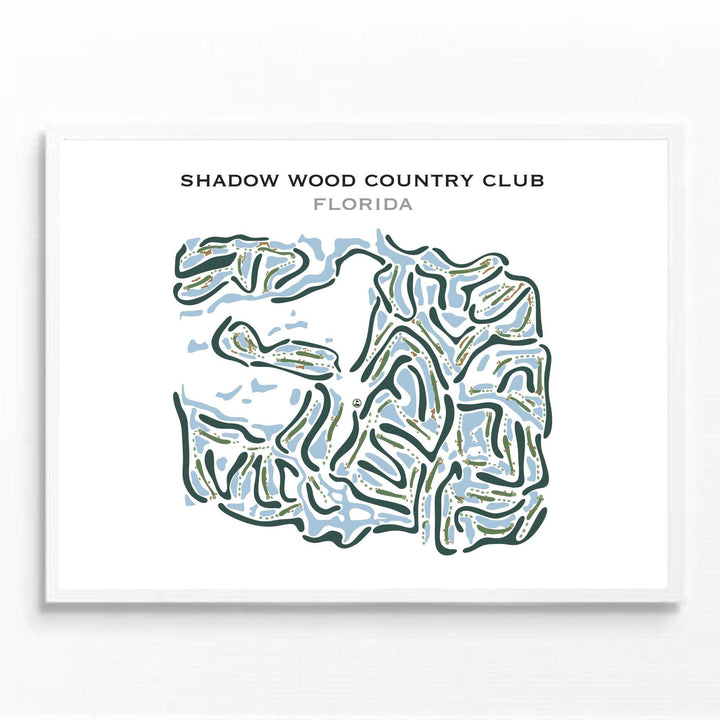 Shadow Wood Country Club, Florida - Printed Golf Courses - Golf Course Prints