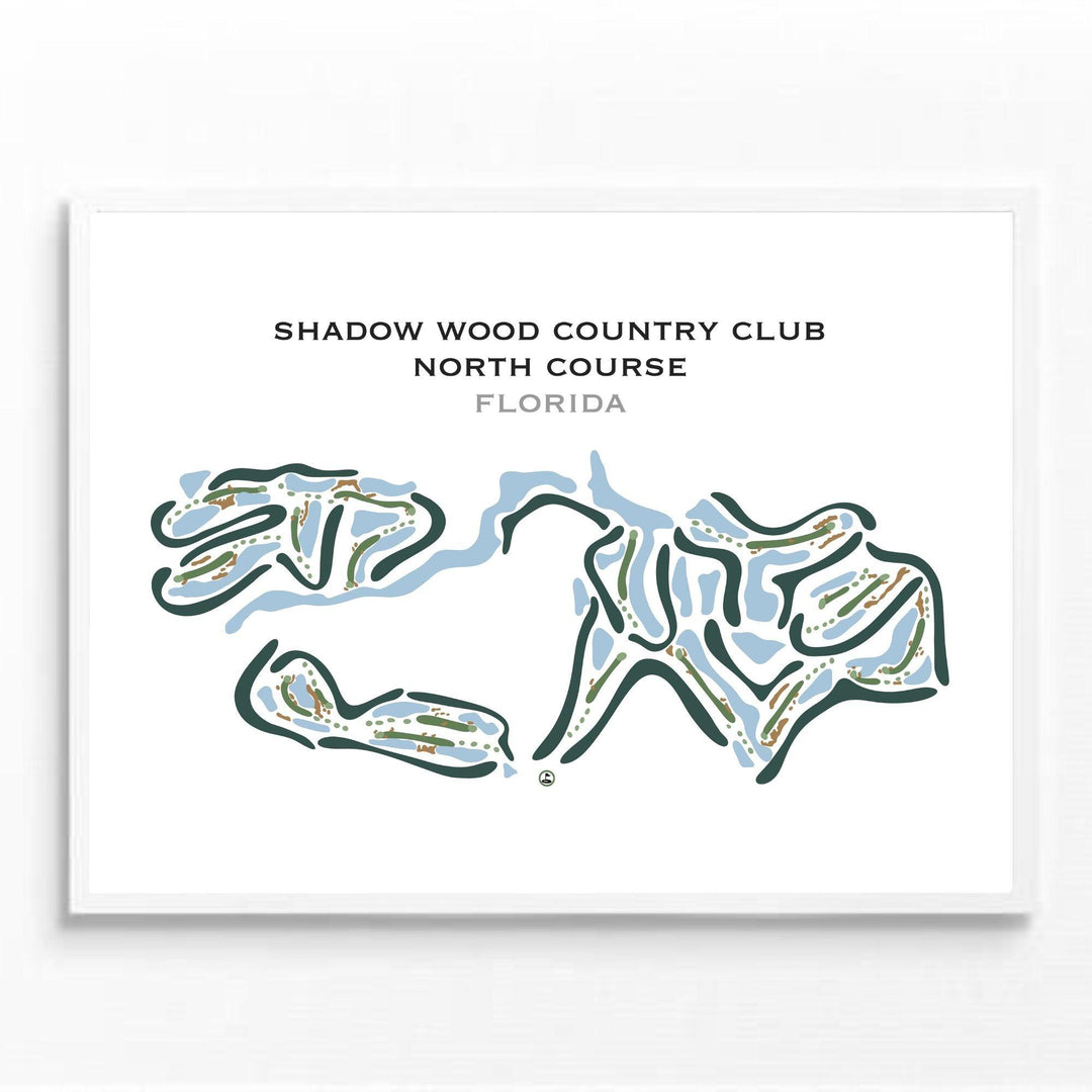 Shadow Wood Country Club, North Course, Florida - Printed Golf Courses - Golf Course Prints