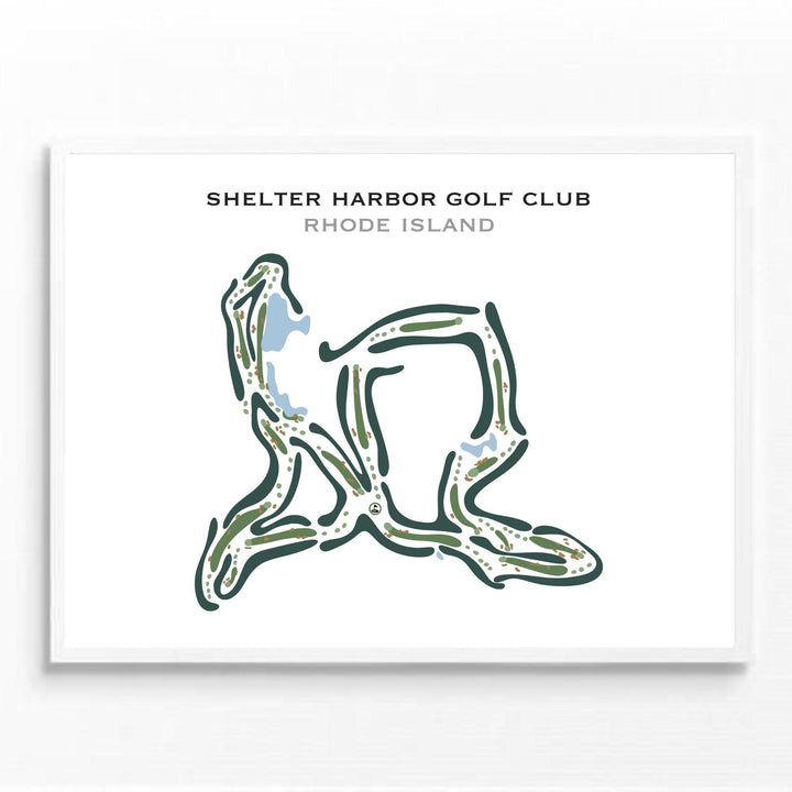 Shelter Harbor Golf Club‎, Rhode Island - Printed Golf Courses - Golf Course Prints
