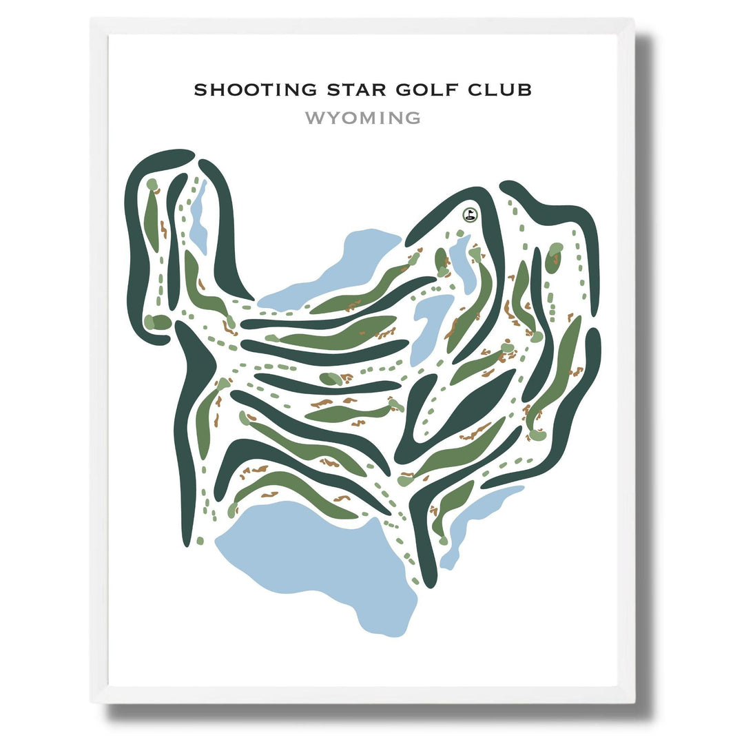 Shooting Star Golf Club, Wyoming - Printed Golf Courses - Golf Course Prints