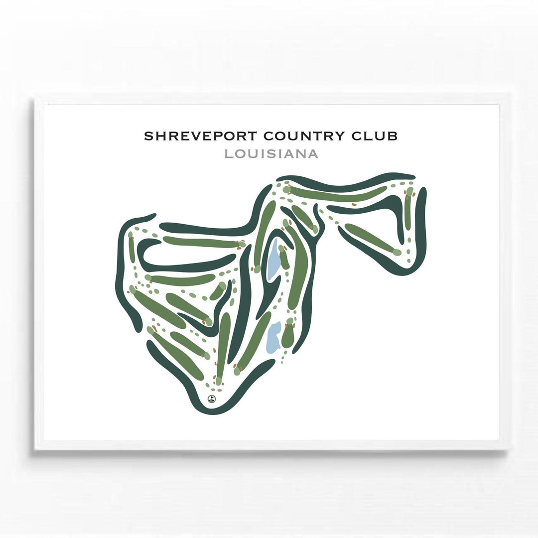 Shreveport Country Club, Louisiana - Printed Golf Courses - Golf Course Prints