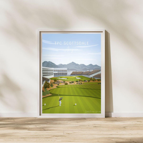 Phoenix Open TPC 2024 Scottdale golf gift sports golf art poster print painting