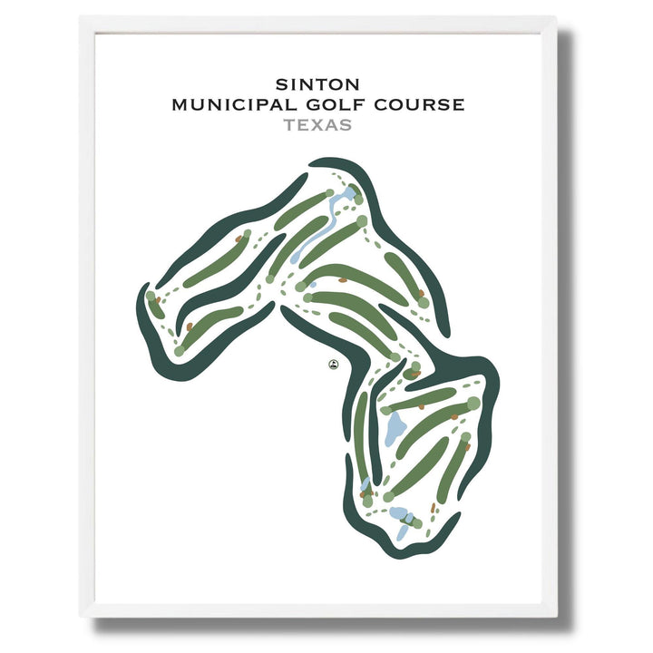 Sinton Municipal Golf Course, Texas - Printed Golf Courses - Golf Course Prints