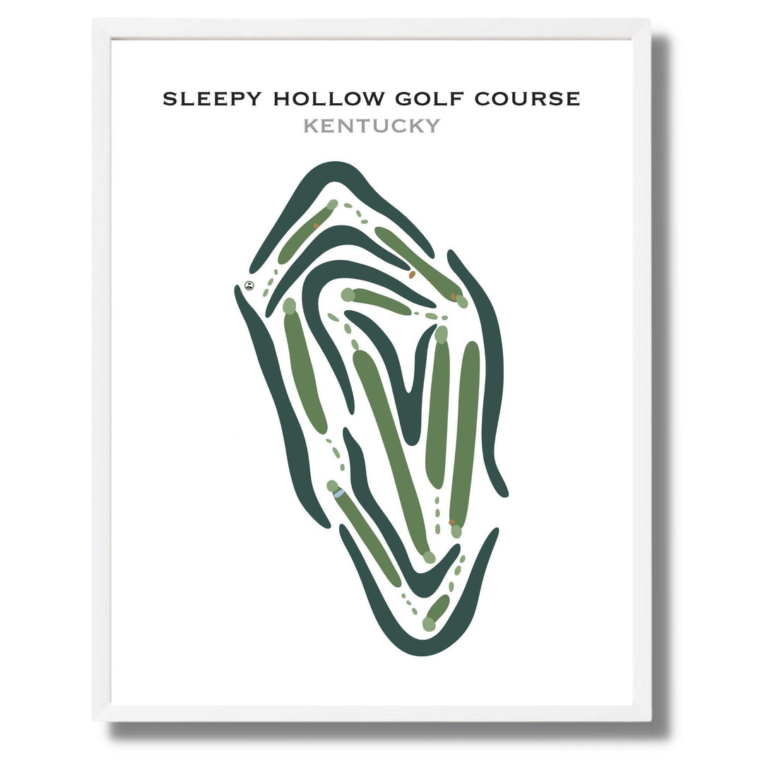 Sleepy Hollow Golf Course, Kentucky - Printed Golf Courses - Golf Course Prints
