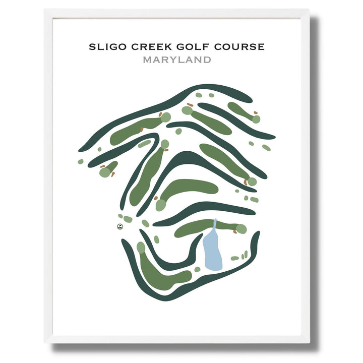 Sligo Creek Golf Course, Maryland - Printed Golf Courses - Golf Course Prints