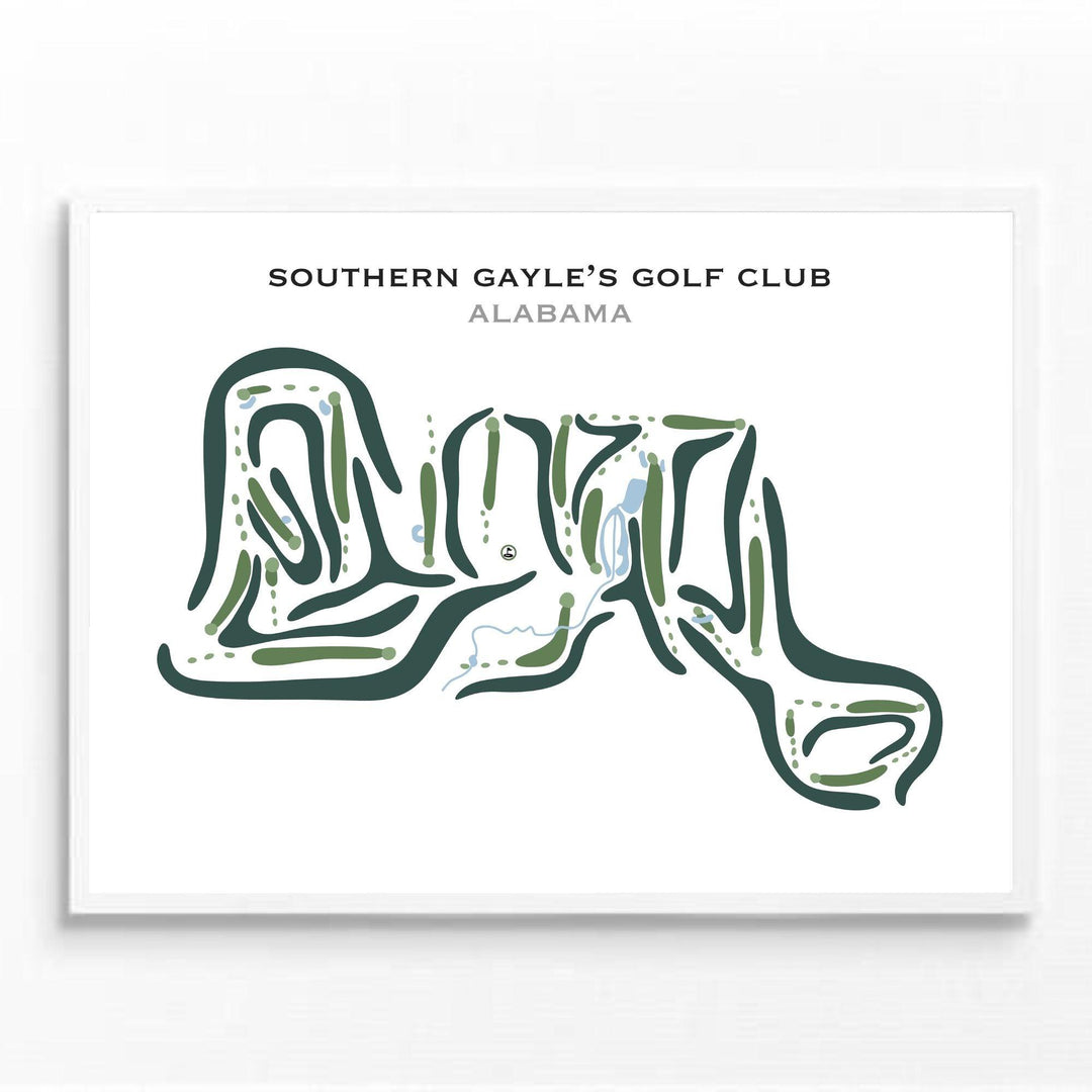 Southern Gayle's Golf Club, Alabama - Printed Golf Courses - Golf Course Prints