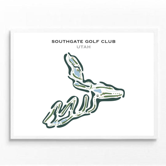 Southgate Golf Club, St. Utah Golf Course Maps and Prints Golf