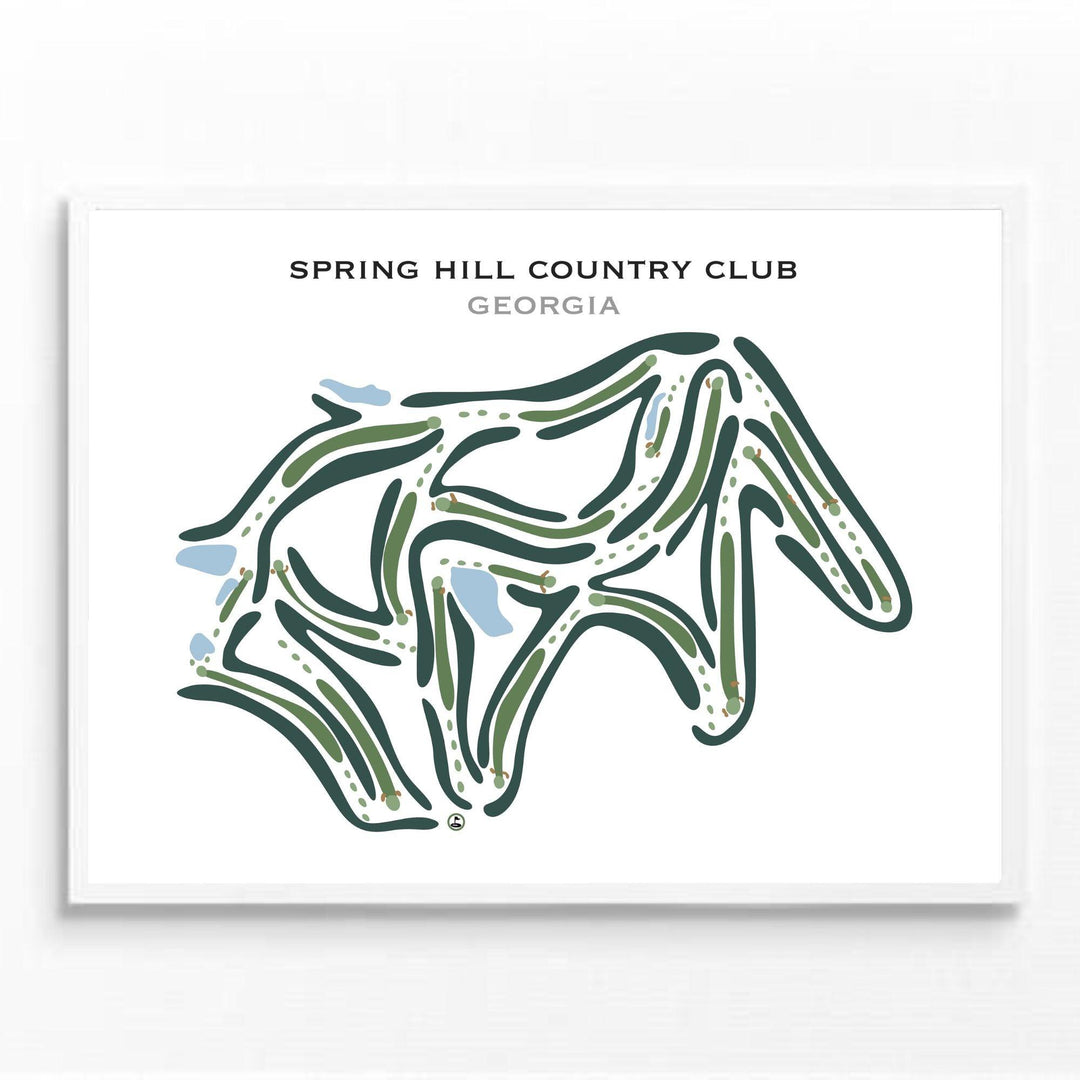 Spring Hill Country Club, Georgia - Printed Golf Courses - Golf Course Prints