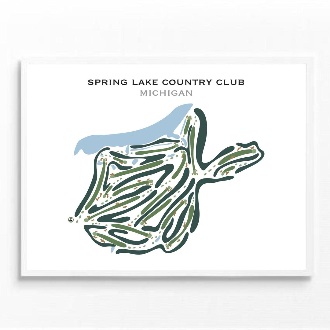 Spring Lake Country Club, Michigan - Printed Golf Courses - Golf Course Prints