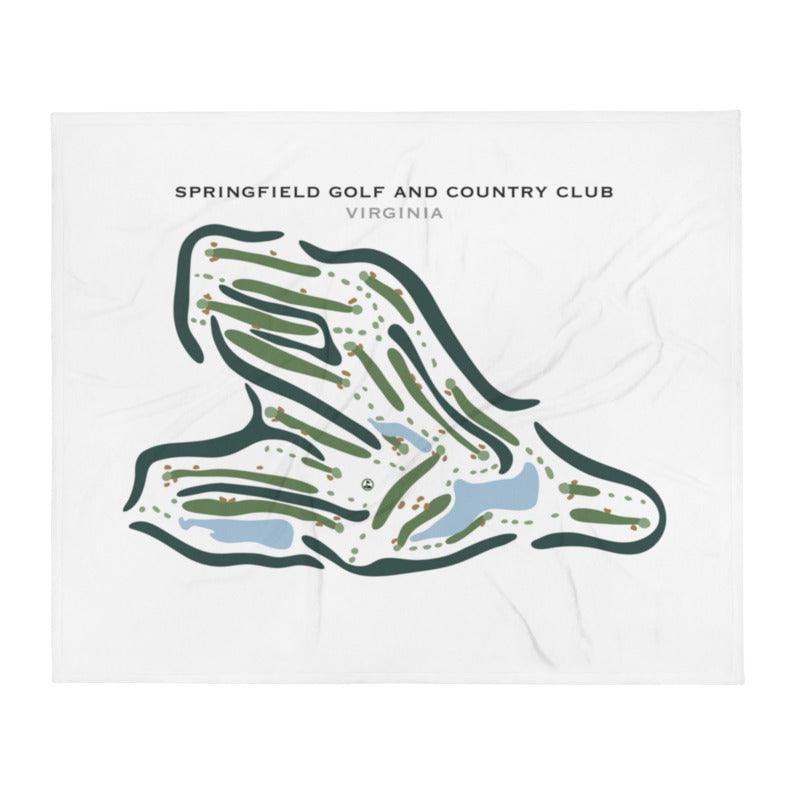 Springfield Golf & Country Club, Virginia - Printed Golf Courses - Golf Course Prints