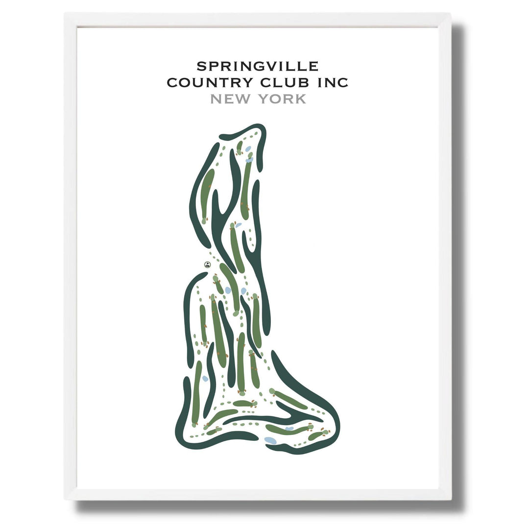 Springville Country Club Inc, New York - Printed Golf Courses - Golf Course Prints