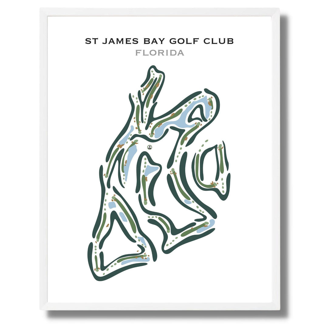 St James Bay Golf Club, Florida - Printed Golf Courses - Golf Course Prints