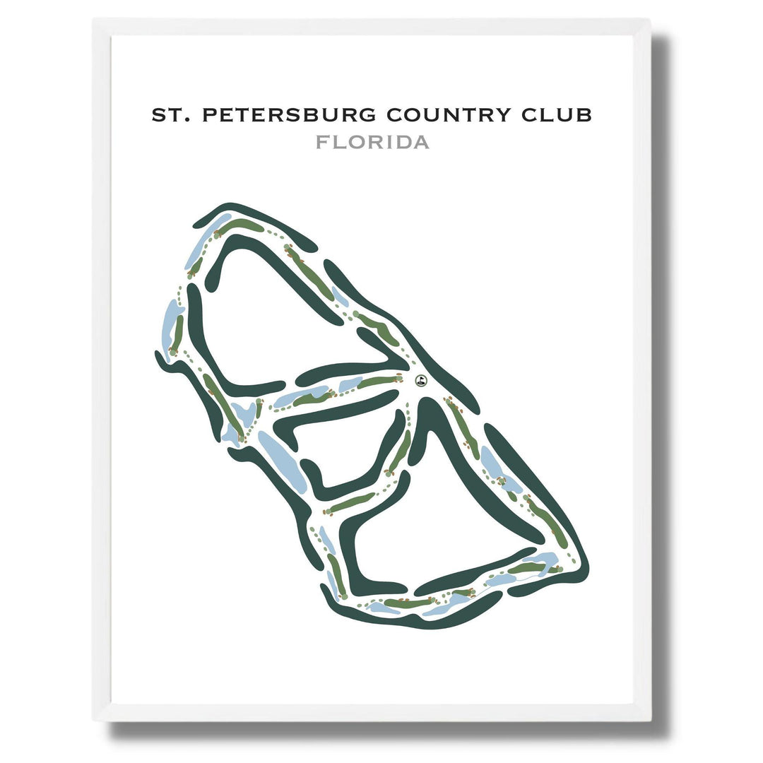 St. Petersburg Country Club, Florida - Printed Golf Courses - Golf Course Prints