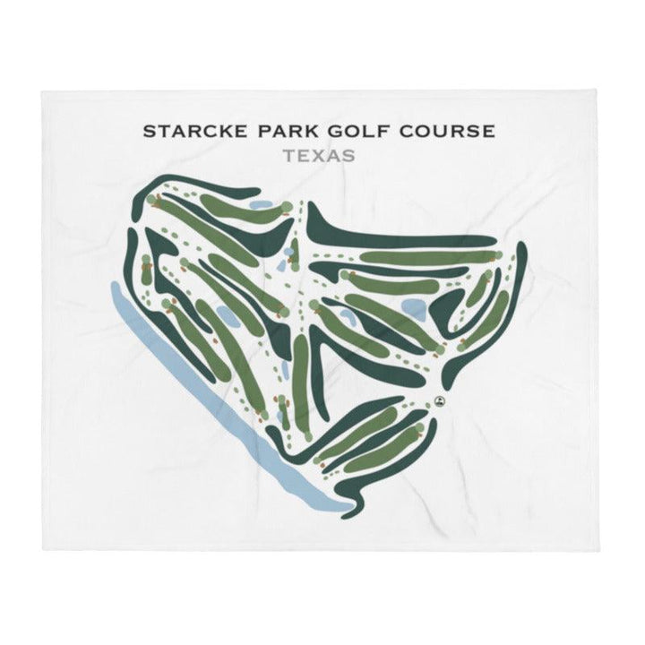 Starcke Park Golf Course, Texas - Printed Golf Courses - Golf Course Prints