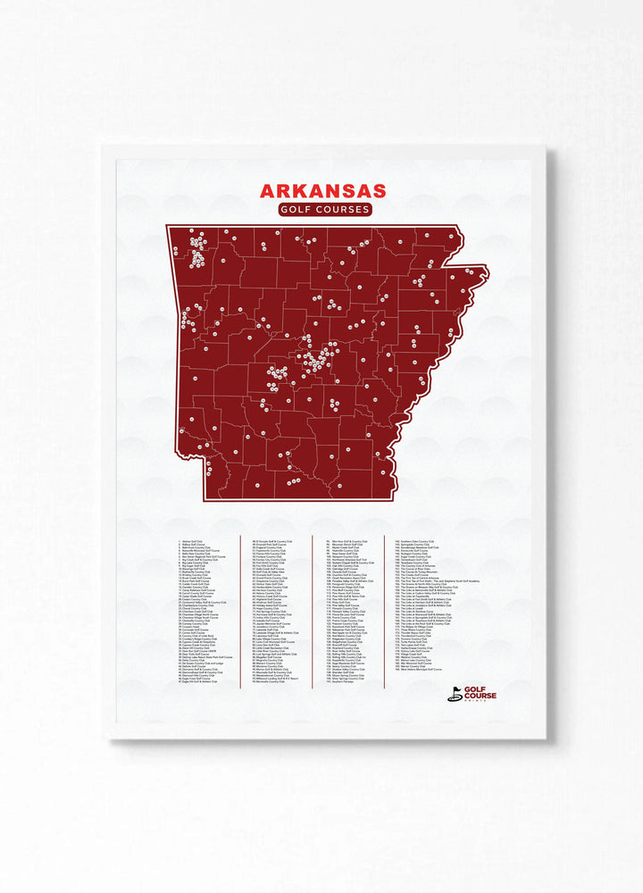Shop Arkansas Golf Course Maps Golf Course Prints Golf Course Prints