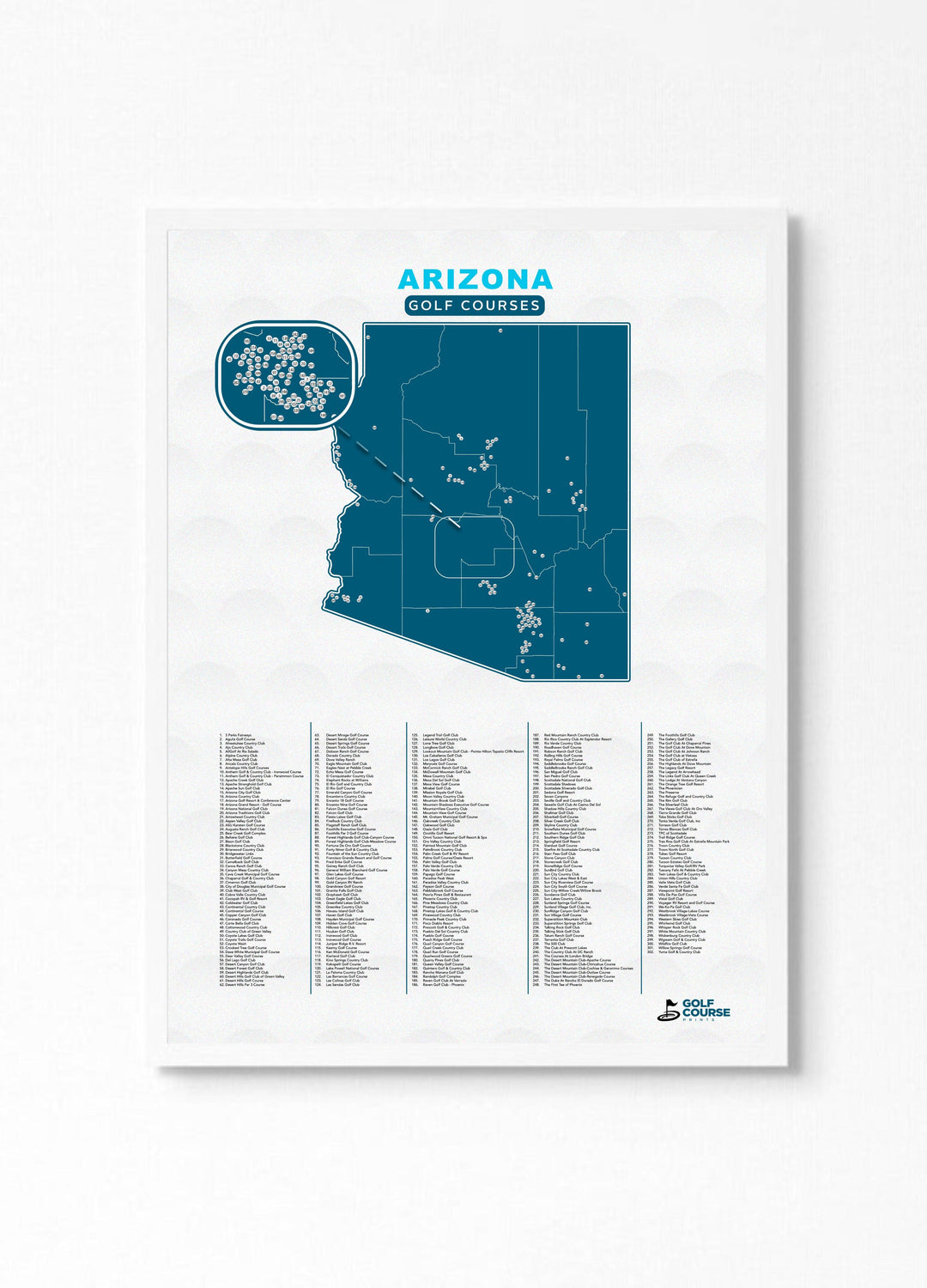 Golf Course Maps Arizona | Maps of AZ Golf Course