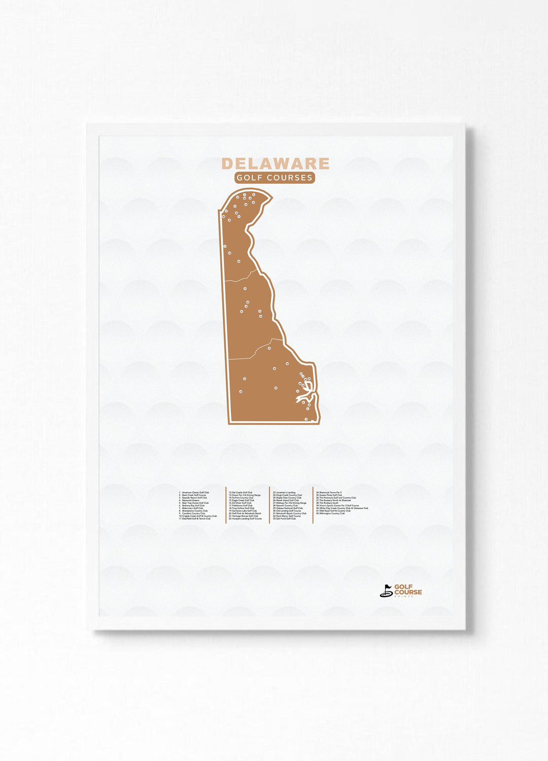 Delaware Golf Course Maps | Maps of Delaware Golf Course