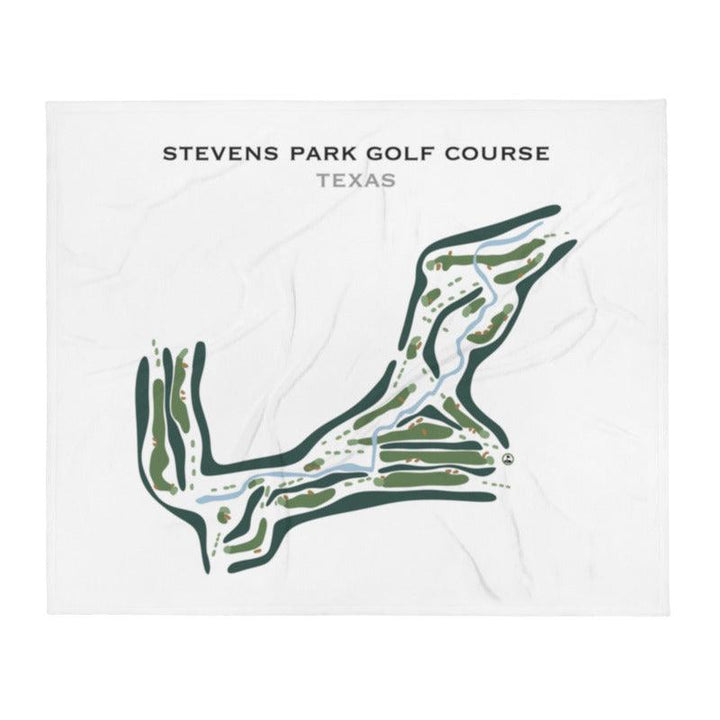 Stevens Park Golf Course, Texas - Printed Golf Courses - Golf Course Prints