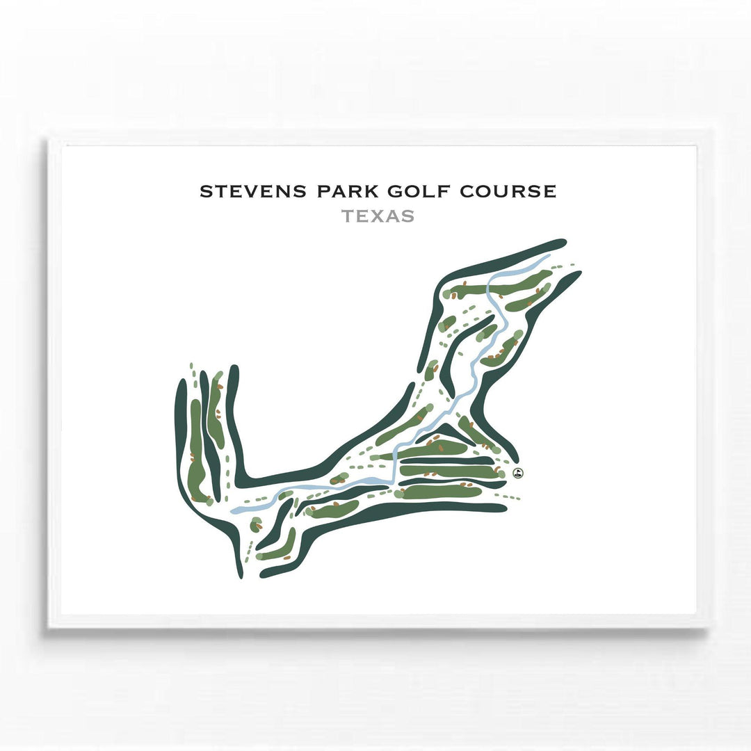 Stevens Park Golf Course, Texas - Printed Golf Courses - Golf Course Prints
