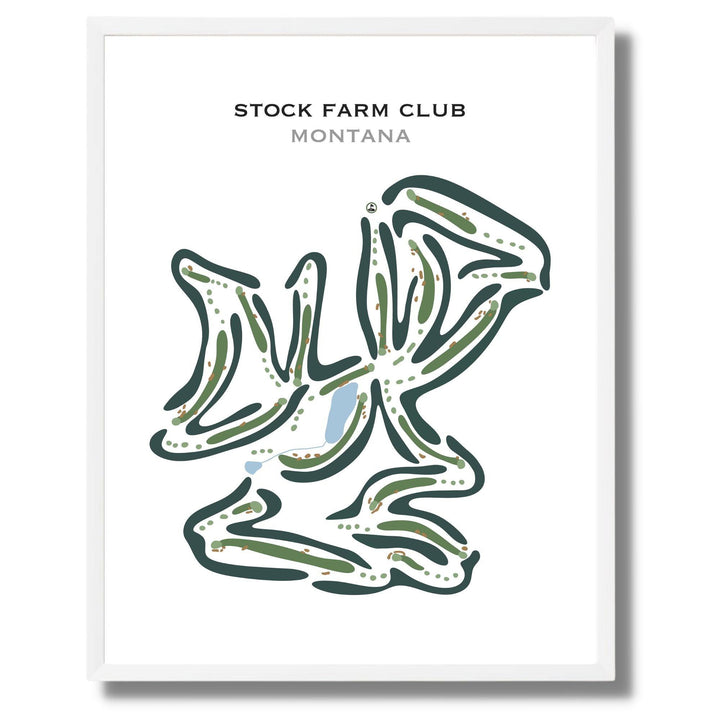 Stock Farm Club, Montana - Printed Golf Courses - Golf Course Prints