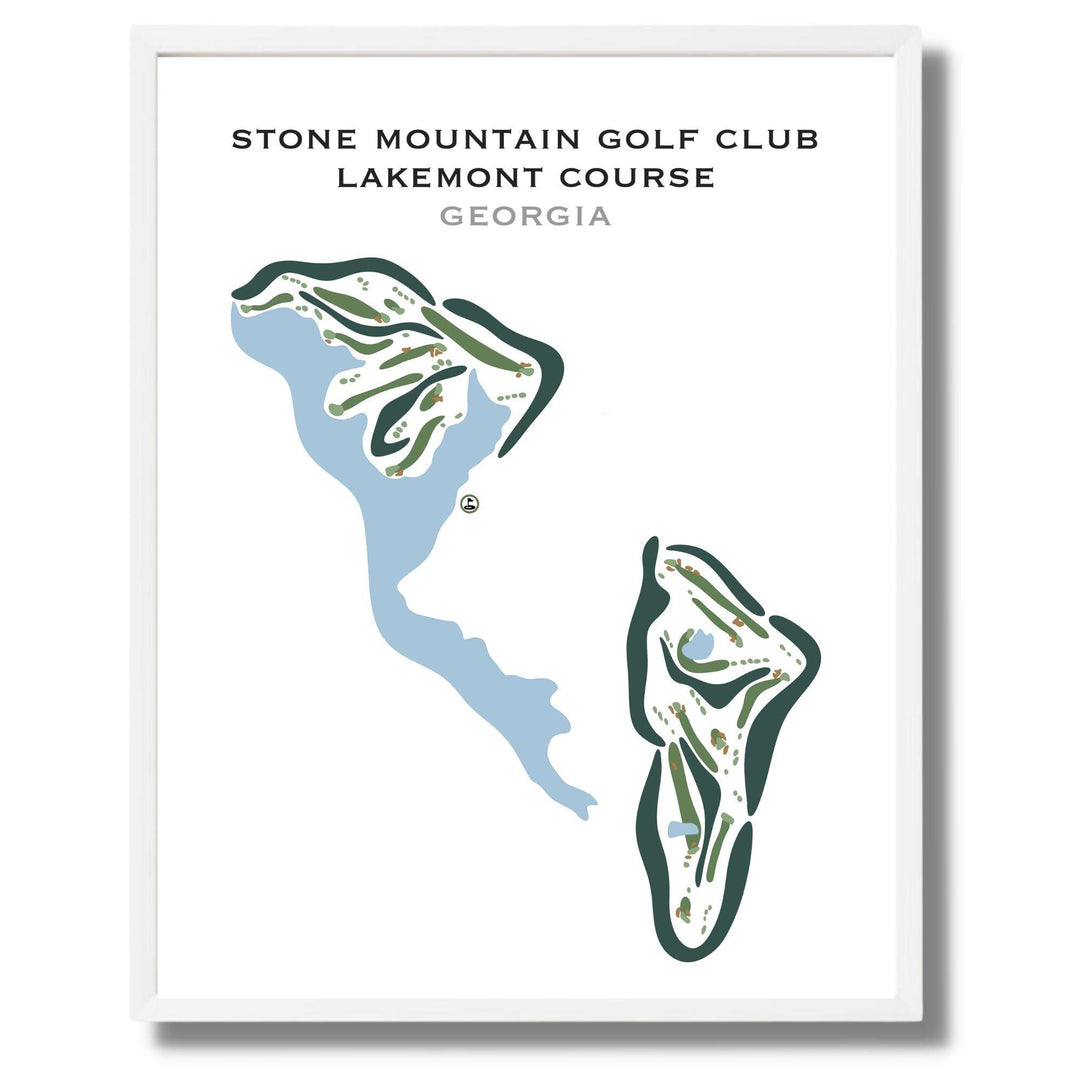 Stone Mountain Golf Club, Lakemont Course, Georgia - Printed Golf Courses - Golf Course Prints