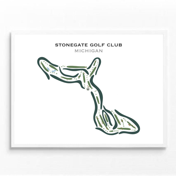 Stonegate Golf Club, Michigan - Printed Golf Courses - Golf Course Prints