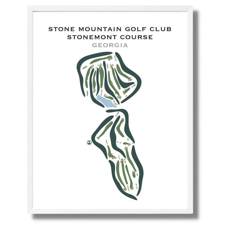 Stone Mountain Golf Club, Stonemont Course, Georgia - Printed Golf Courses - Golf Course Prints