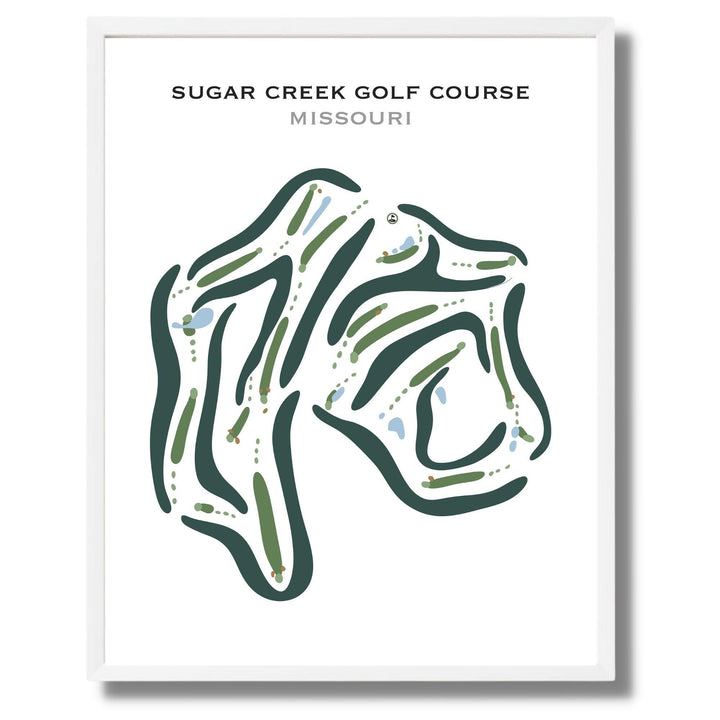 Sugar Creek Golf Course, Missouri - Printed Golf Courses - Golf Course Prints