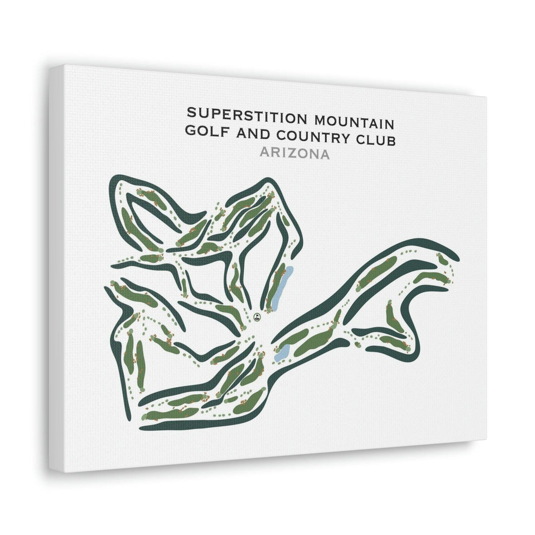 Superstition Mountain, Arizona - Printed Golf Courses - Golf Course Prints