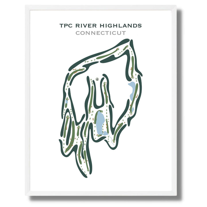TPC River Highlands, Connecticut - Printed Golf Courses - Golf Course Prints