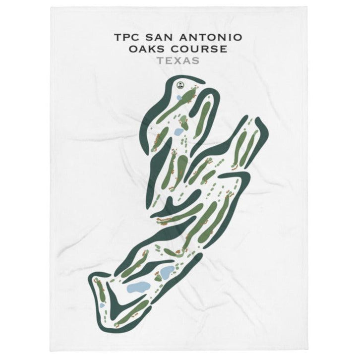 TPC San Antonio Oaks Course, Texas - Printed Golf Courses - Golf Course Prints