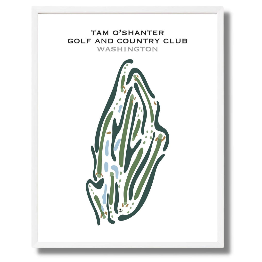Tam o'Shanter Golf and Country Club, Washington - Printed Golf Courses - Golf Course Prints