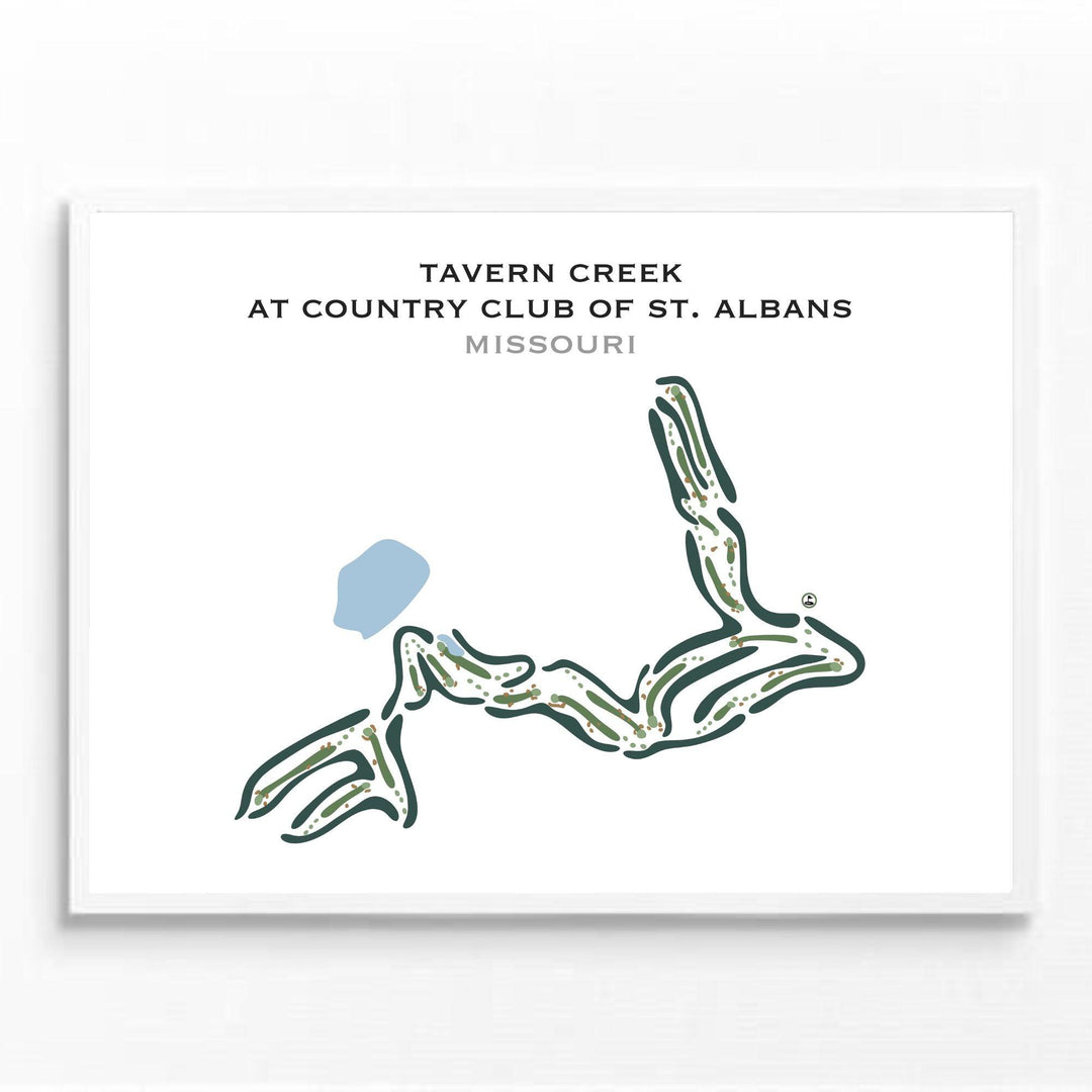 Tavern Creek At Country Club of St. Albans, Missouri - Printed Golf Courses - Golf Course Prints