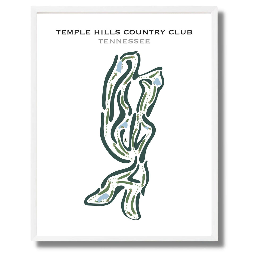 Temple Hills Country Club, Tennessee - Printed Golf Courses - Golf Course Prints