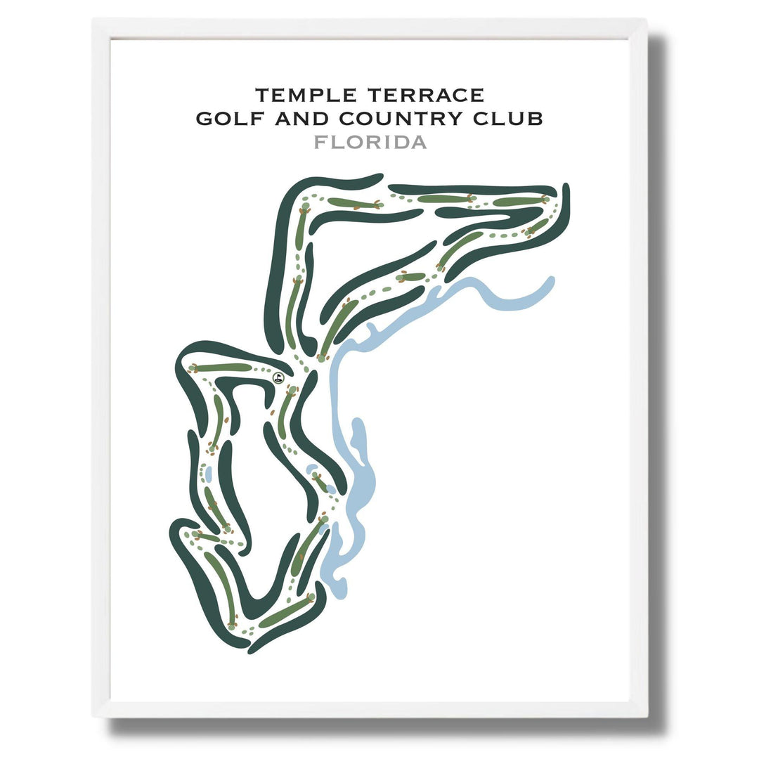 Temple Terrace Golf and Country Club, Florida - Printed Golf Courses - Golf Course Prints