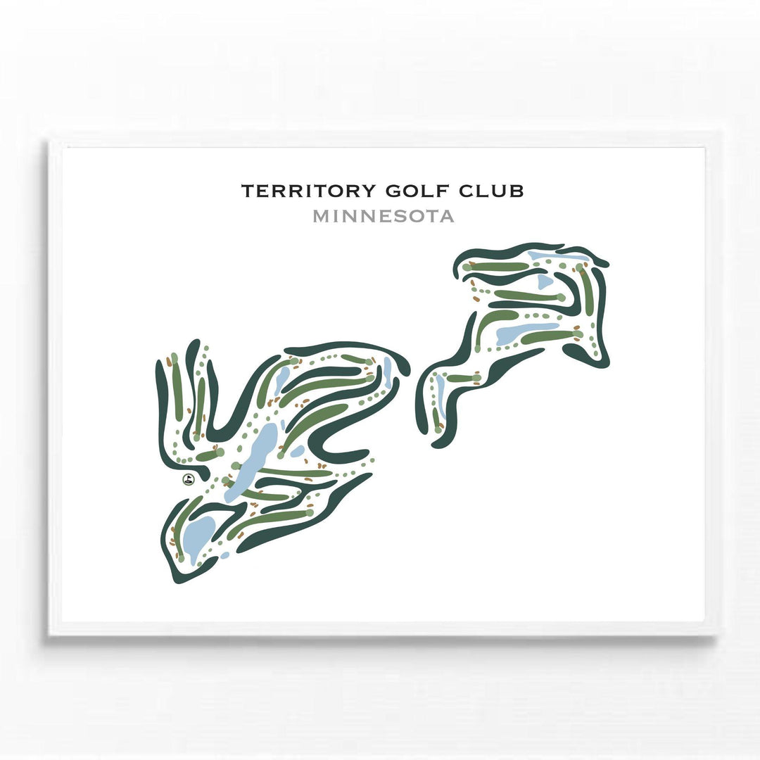 Territory Golf Club, Minnesota - Printed Golf Courses - Golf Course Prints