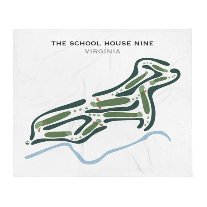 The Schoolhouse Nine, Virginia - Printed Golf Course - Golf Course Prints