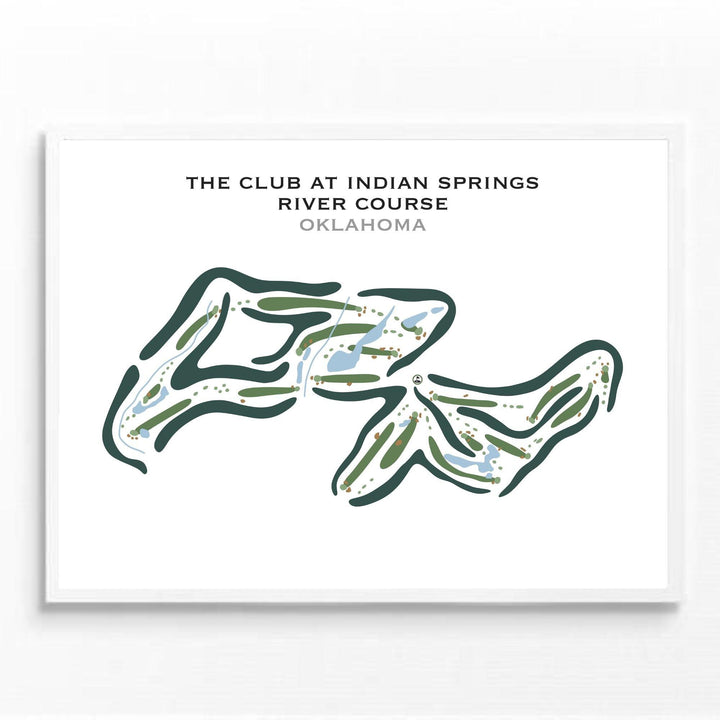 The Club at Indian Springs, River Course, Oklahoma - Printed Golf Courses - Golf Course Prints