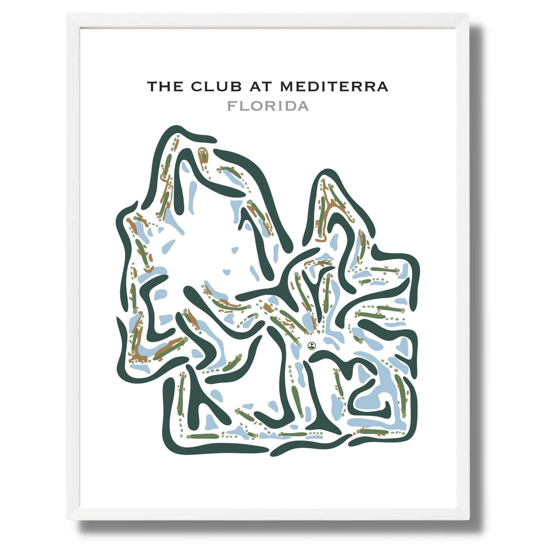 The Club at Mediterra, Florida - Printed Golf Courses - Golf Course Prints
