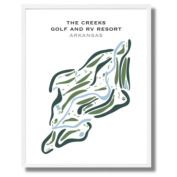 The Creeks Golf & RV Resort, Arkansas - Printed Golf Courses - Golf Course Prints